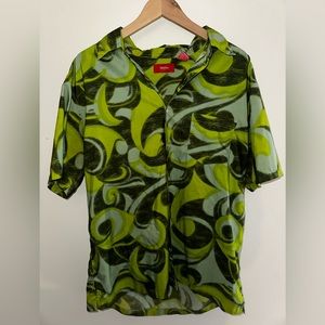 Men’s Green Button Up Shirt